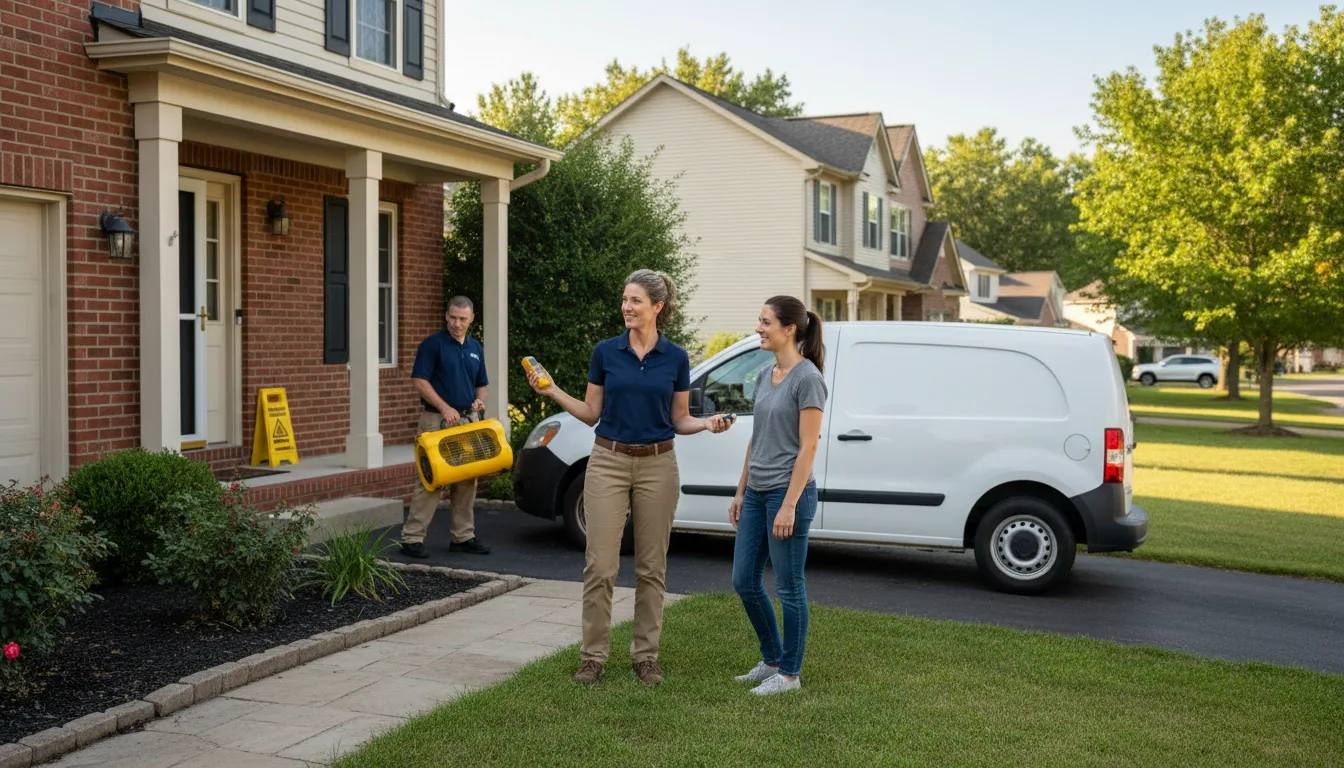 Residential water damage restoration in Kenesaw, NE